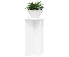 Augalų stovas 2 pcs Balta Ø40 x 60 cm Apdirbta mediena