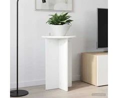 Augalų stovas 2 pcs Balta Ø40 x 60 cm Apdirbta mediena