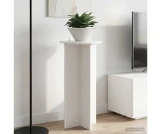 Augalų stovas 2 pcs Balta Ø40 x 80 cm Apdirbta mediena