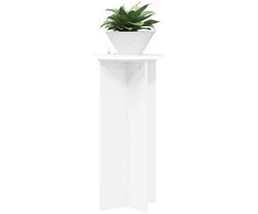 Augalų stovas 2 pcs Balta Ø40 x 80 cm Apdirbta mediena