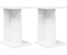 Augalų stovas 2 pcs Baltas 25 x 25,5 x 40,5 cm Dirbtinė mediena
