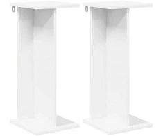 Augalų stovas 2 pcs Baltas 25 x 25,5 x 60,5 cm Dirbtinė mediena
