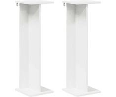 Augalų stovas 2 pcs Baltas 25 x 25,5 x 80,5 cm Dirbtinė mediena