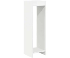 Augalų stovas 2 pcs Baltas 30 x 30 x 100 cm Dirbtinė mediena