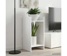 Augalų stovas 2 pcs Baltas 30 x 30 x 60 cm Dirbtinė mediena