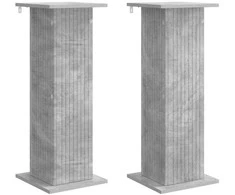 Augalų stovas 2 pcs Betono pilka 30,5 x 30 x 80,5 cm