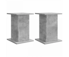 Augalų stovas 2 pcs Betono pilka 30,5 x 30 x 43 cm