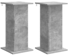 Augalų stovas 2 pcs Betono pilka 30,5 x 30 x 60,5 cm