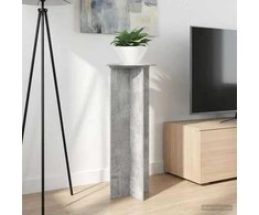Augalų stovas 2 pcs Betono pilka Ø40 x 100 cm Apdirbta mediena
