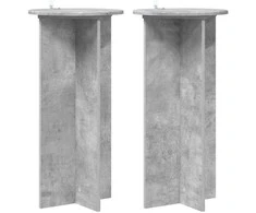 Augalų stovas 2 pcs Betono pilka 40 x 40 x 80 cm