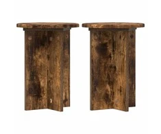 Augalų stovas 2 pcs Dūminio ąžuolo Ø29,5 x 40 cm