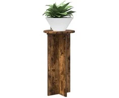Augalų stovas 2 pcs Dūminio ąžuolo 29,5 x 29,5 x 60 cm