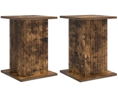 Augalų stovas 2 pcs Dūminio ąžuolo 30,5 x 30 x 43 cm