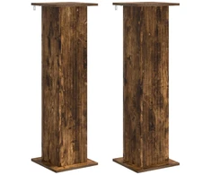 Augalų stovas 2 pcs Dūminio ąžuolo 30,5 x 30 x 100,5 cm