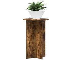 Augalų stovas 2 pcs Dūminio ąžuolo Ø40 x 60 cm Apdirbta mediena