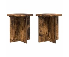 Augalų stovas 2 pcs Dūminio ąžuolo 40 x 40 x 40 cm