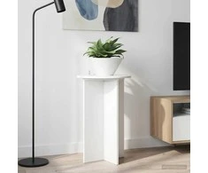 Augalų stovas 2 pcs Itin blizgi balta Ø40 x 60 cm