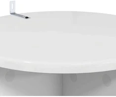 Augalų stovas 2 pcs Itin blizgi balta 40 x 40 x 80 cm
