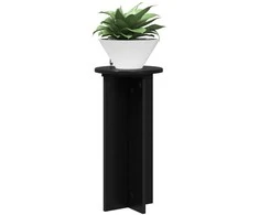 Augalų stovas 2 pcs Juoda 29,5 x 29,5 x 60 cm Apdirbta mediena