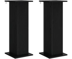 Augalų stovas 2 pcs Juoda 30,5 x 30 x 80,5 cm Apdirbta mediena