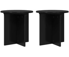 Augalų stovas 2 pcs Juoda 40 x 40 x 40 cm Apdirbta mediena