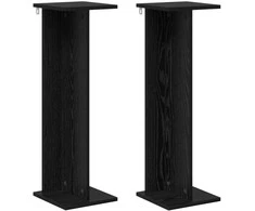 Augalų stovas 2 pcs Juodas Ąžuolas 25 x 25,5 x 80,5 cm