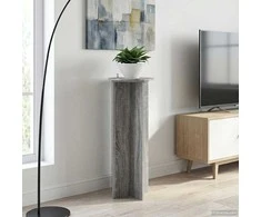 Augalų stovas 2 pcs Pilka sonoma ąžuolo Ø40 x 100 cm