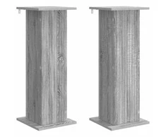 Augalų stovas 2 pcs Pilka sonoma ąžuolo 30,5 x 30 x 80,5 cm