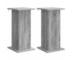 Augalų stovas 2 pcs Pilka sonoma ąžuolo 30,5 x 30 x 60,5 cm