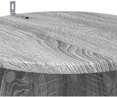 Augalų stovas 2 pcs Pilka sonoma ąžuolo Ø40 x 100 cm