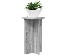 Augalų stovas 2 pcs Pilka sonoma ąžuolo Ø40 x 60 cm
