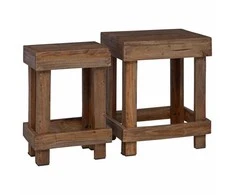 Augalų stovas 2 pcs Ruda 70 x 11 x 27 cm Mahogany Medis