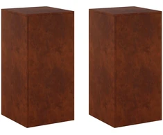 Augalų stovas 2 pcs Rūdijanti 40 x 40 x 80 cm