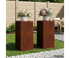 Augalų stovas 2 pcs Rūdijanti 40 x 40 x 80 cm