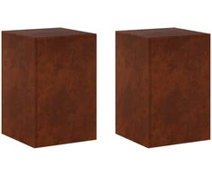 Augalų stovas 2 pcs Rūdijanti 40 x 40 x 60 cm