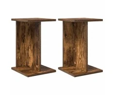 Augalų stovas 2 pcs Rūkytas Ąžuolas 25 x 25,5 x 40,5 cm