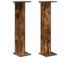 Augalų stovas 2 pcs Rūkytas Ąžuolas 25 x 25,5 x 100,5 cm