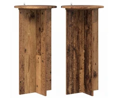 Augalų stovas 2 pcs Sendintos medienos 40 x 40 x 80 cm