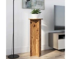 Augalų stovas 2 pcs Sendintos medienos Ø40 x 100 cm