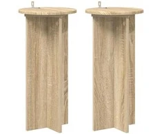 Augalų stovas 2 pcs Sonoma ąžuolas 29,5 x 29,5 x 60 cm