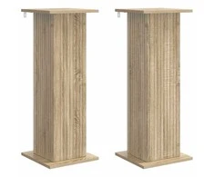 Augalų stovas 2 pcs Sonoma ąžuolas 30,5 x 30 x 80,5 cm