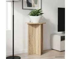 Augalų stovas 2 pcs Sonoma ąžuolas Ø40 x 60 cm Apdirbta mediena