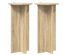 Augalų stovas 2 pcs Sonoma ąžuolas 40 x 40 x 80 cm