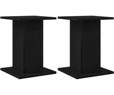 Augalų stovas 2 pcs Juodas ąžuolas 30 x 30 x 40 cm