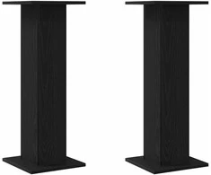 Augalų stovas 2 pcs Juodas ąžuolas 30 x 30 x 80 cm