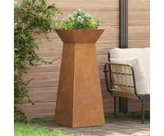 Stulpinis sodinukas 2 pcs Sidabro 40 x 40 x 100 cm