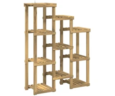 Augalų stovas Balta 85 x 30 x 114,5 cm Kietos akacijos mediena