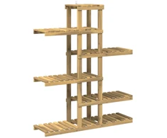 Augalų stovas Balta 93 x 25 x 114,5 cm Kietos akacijos mediena