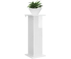Augalų stovas Itin blizgi balta 30,5 x 30 x 80,5 cm