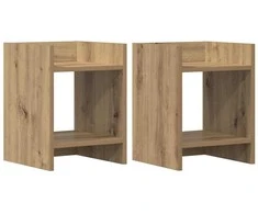 Augalų stovas su lentyna 2 pcs Amatinė Ąžuolas 30 x 30 x 40 cm